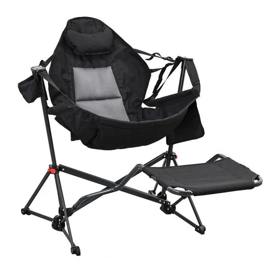 450lbs Heavy-Duty Swing Hammock Chair – Portable with Pedal, Perfect for Camping & Outdoor Trips