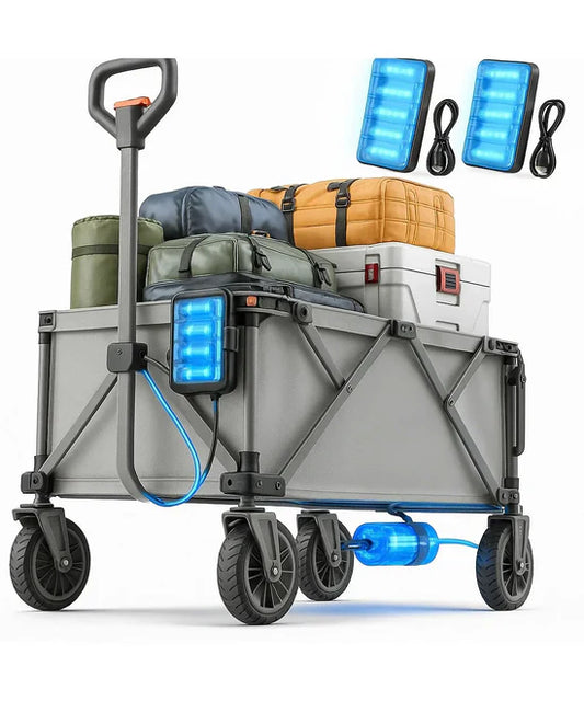 Foldable Electric Wagon – Collapsible Build | Stows in Seconds, Transports with Zero Fuss